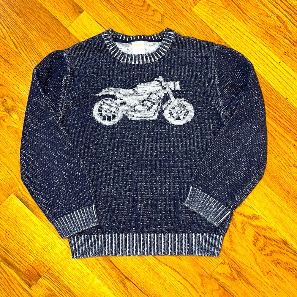 Gymboree Denim Look Motorcycle Sweater